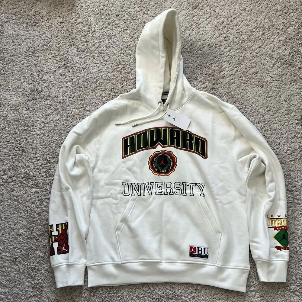 Jordan Men’s Size Large DC Howard University Fleece Hoodie HJ5908-133 NWT